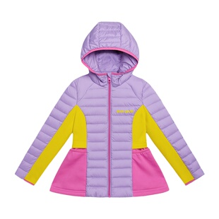 pocoblush多巴胺风轻盈鹅绒服叠穿互搭女童保暖短款连帽羽绒内胆