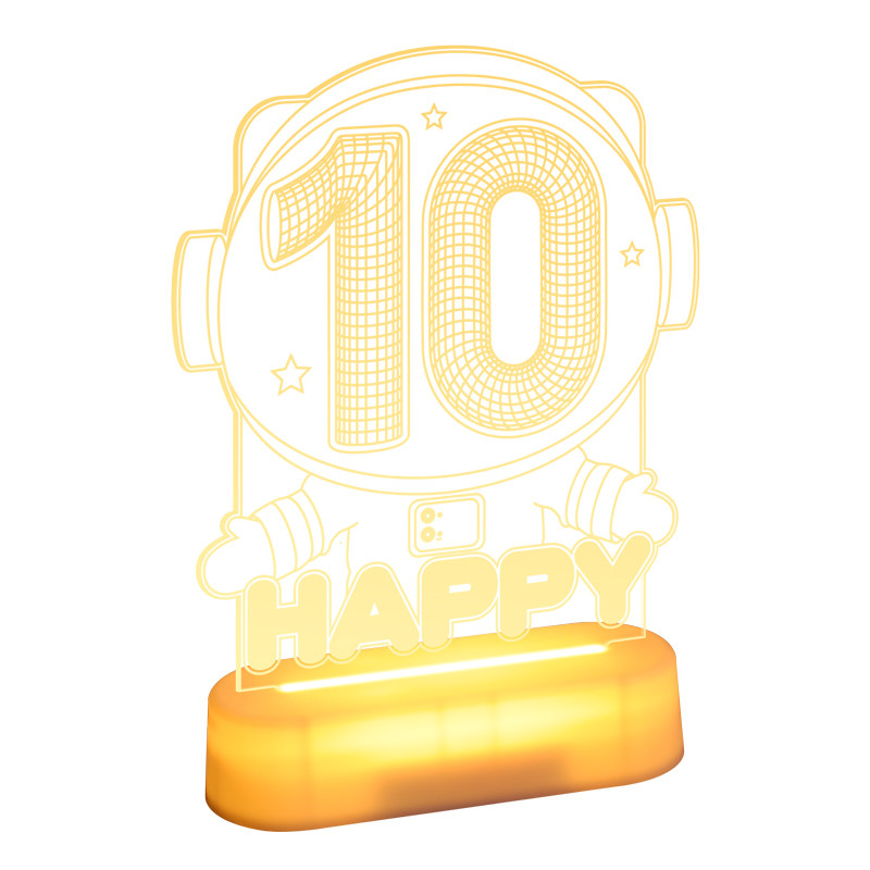 LED数字母灯10岁party布置发光