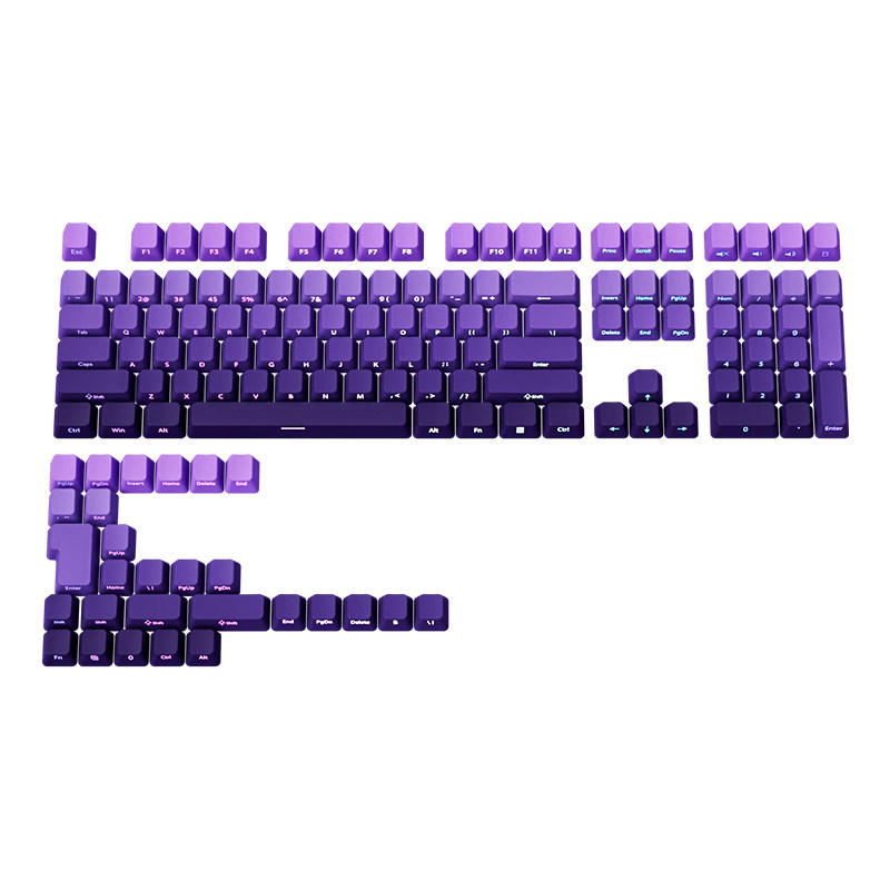 紫气东来侧刻PBT渐变透光OEM键帽