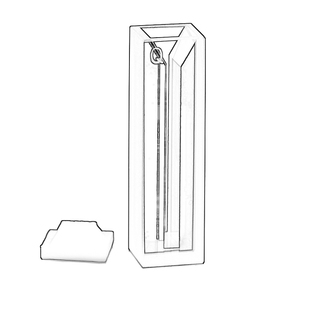 1.05ml石英微量比色皿/两通光/jgs1材料 狭缝3mm 白壁紫外比色皿