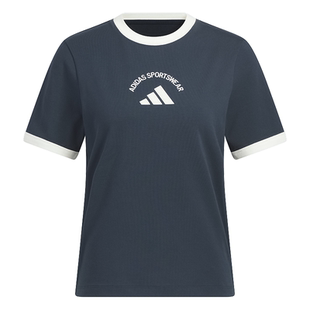 休闲运动上衣短袖T恤女装夏季adidas阿迪达斯官方outlets轻运动