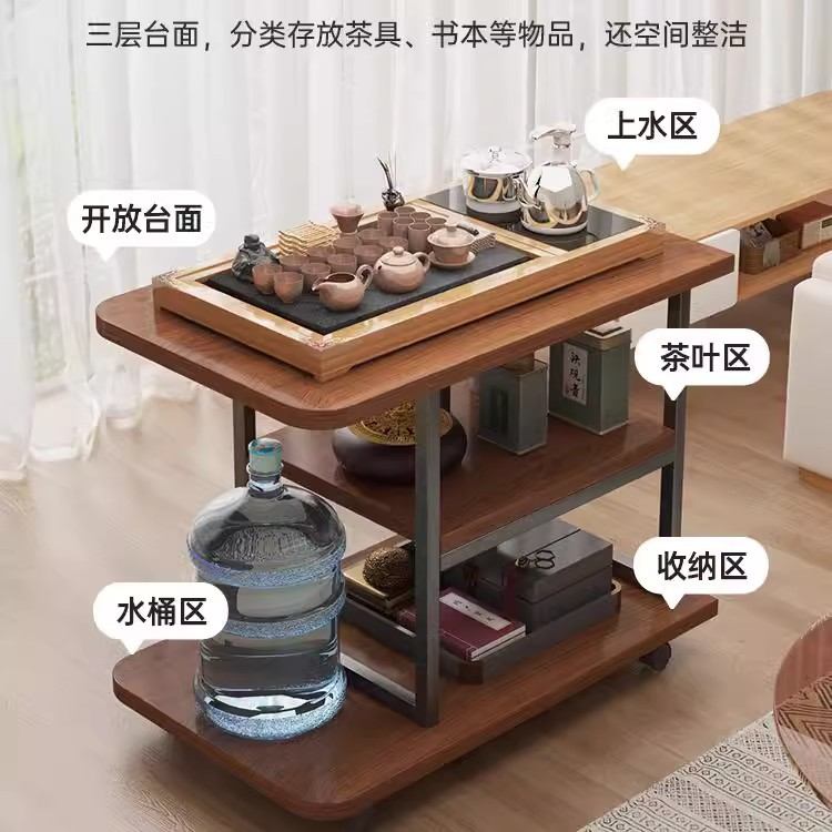 沙发边几边柜移动柜小桌子家用茶几阳台台茶小茶桌茶水侧边柜客厅