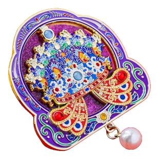 十二龙九凤冠流沙冰箱贴磁吸明代孝靖皇后文创旅游纪念品