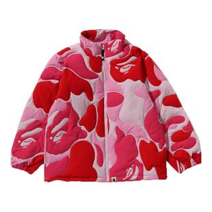 BAPE童装25年秋冬迷彩图案羽绒服X00144P