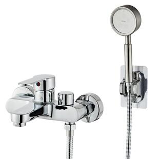 淋浴龙头全铜混水阀花洒沐浴套装浴室浴缸混合开关三联冷热水龙头