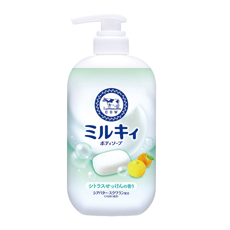 【2瓶享特价】COW/牛乳石硷碱沐浴露乳不假滑花香milky旗舰店正品