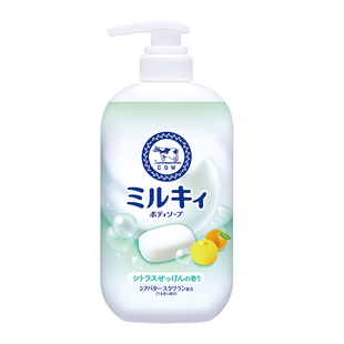 【2瓶享特价】COW/牛乳石硷碱沐浴露乳不假滑花香milky旗舰店正品