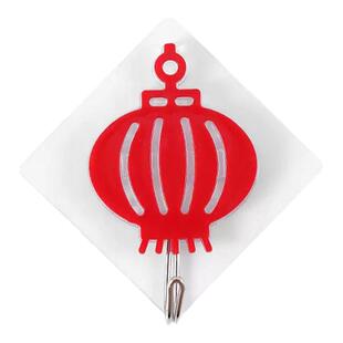 福字挂钩红色喜庆粘胶钩子免打孔强力承重无痕中国结乔迁居新结婚