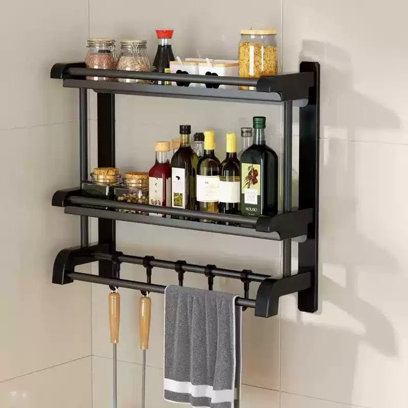 厕所卫生间浴室不锈钢多层毛巾架置物架洗手间架置物架浴巾壁挂