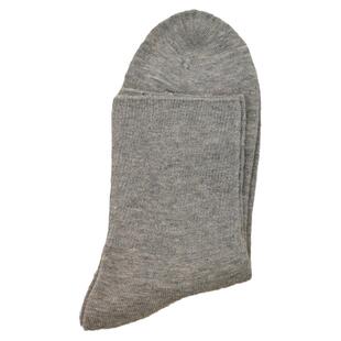 老年人袜子松口棉袜秋冬加厚双针保暖宽口袜中筒大口男袜没橡皮筋