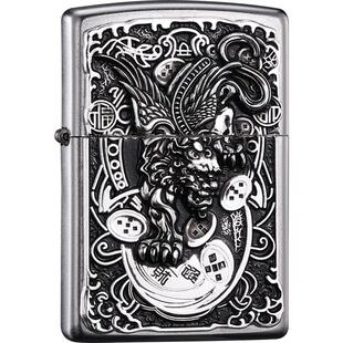 Zippo正品打火机 青铜时代虎符令牌男士防风煤油送男朋友生日礼物