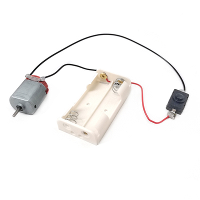 开关马达电池盒直流3V电路套件