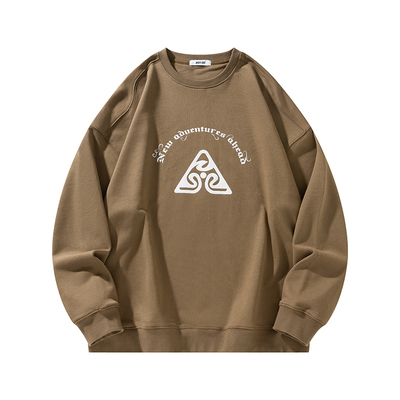 Rokod秋冬新款圆领加绒美式卫衣