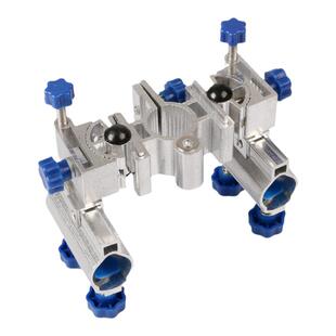 新钓椅支架配件大全万向双炮台架座钓鱼椅钓鱼配件通用型炮台支架