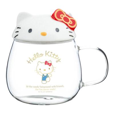 Hellokitty卡通高硼硅玻璃杯喝水