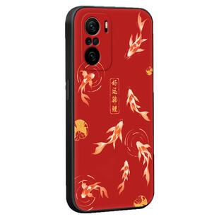 彧玺适用于红米K40手机壳小米K40防摔M2012K11AC保护套m2012k11ac时尚redmiK40潮牌miuiK40黑色xiaomiK40文字