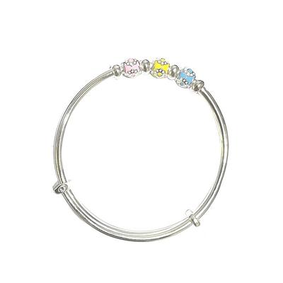 香港正生彩绘女纯银民族彩绘手镯