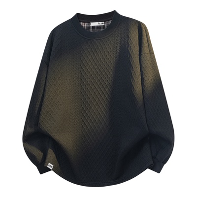 itizzue潮牌圆领长袖T恤男