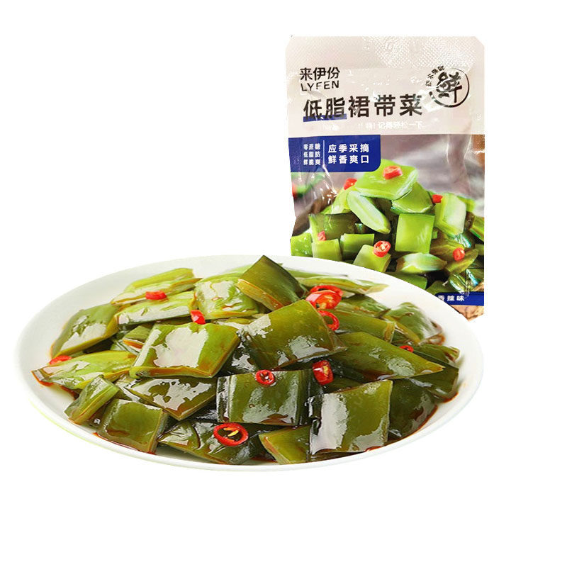 来伊份低脂裙带菜香辣味海藻海带