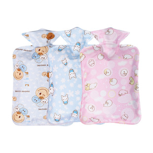 乐雪儿注水热水袋光面暖手灌水暖水袋热敷暖肚子暖被窝绒布外套