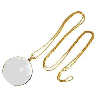 5倍项链放大镜老人儿童读书看手机迷你扩大镜钱币字画鉴定便携式