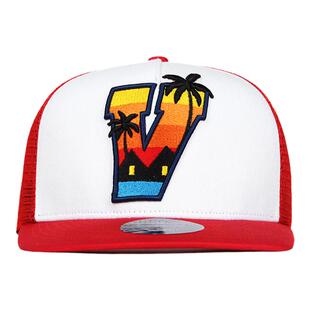 THE V BRAND美式街头嘻哈潮流西岸风椰树刺绣可调节网帽棒球帽