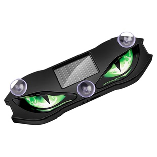 LED太阳能汽车警示灯车载恶魔之眼氛围灯九尾狐动态眼睛灯新款