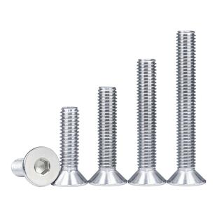 304不锈钢沉头内六角螺丝螺栓平头螺钉大全M2M3M4M5M6M8M10M12M16