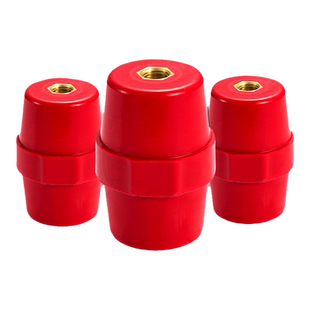 绝缘子SM纺锤型引进绝缘子高低压绝缘柱配电箱零地排用红色绝缘柱