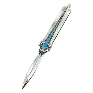 官方正版三角洲行动北极星刀模型弹黄射伸缩蝴蝶刀未开刃男孩玩具