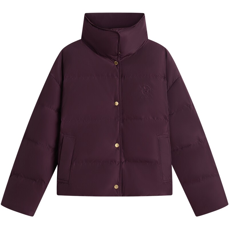 Tommy女装防泼水金扣翻领羽绒服