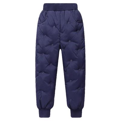 罗蒙【高腰护肚】儿童防风羽绒裤