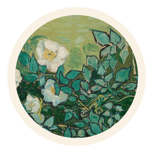 圆形地毯2025新款客厅中古风法式复古梳妆台衣帽间椅子摇椅地垫