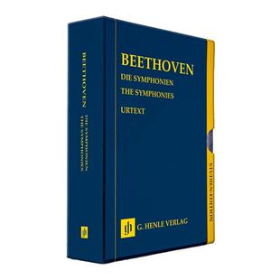 贝多芬 交响曲全集 全套共9本 研习小总谱 非演奏用谱 亨乐原版乐谱书 The Symphonies Volumes in a Slipcase HN9800