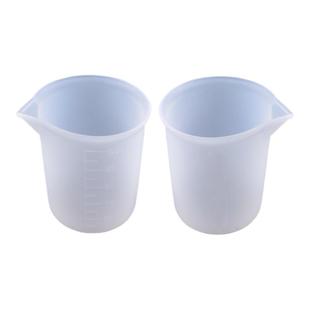 水晶滴胶免洗硅胶量杯 DIY手工制作工具带刻度100ml毫升调胶杯子