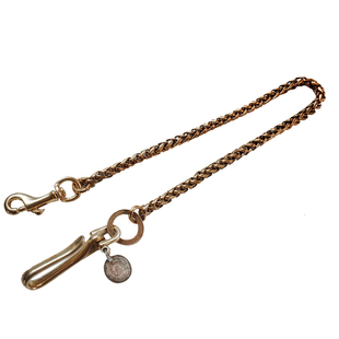 美式复古阿美咔叽机车 硬币改造 全黄铜手工财布链裤链钱包挂链