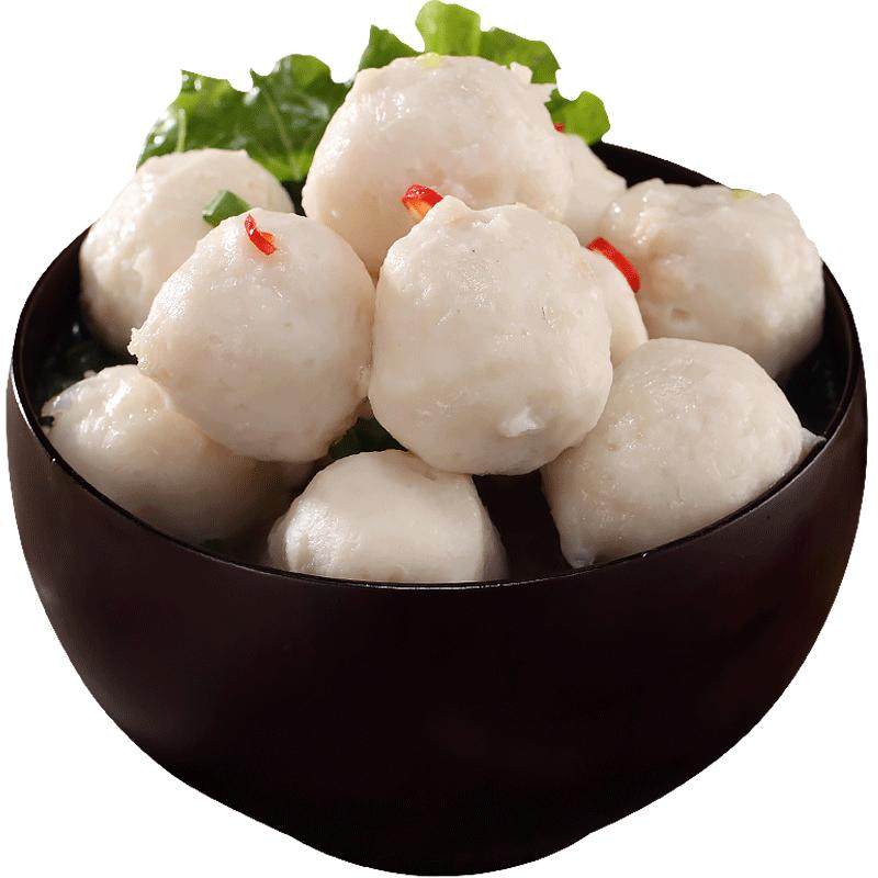 喜得佳正宗潮汕手打墨鱼丸2斤 手工花枝丸火锅食材Q弹鱼丸子冷冻