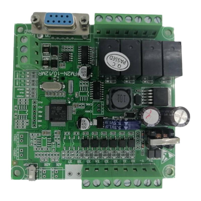 FX10MR stm32/GD32 继电器控制板 预留2路0-10V AD输入2路DA0-10V