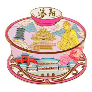 流沙洛阳冰箱贴磁贴白马寺龙门石窟洛邑古城老君山文创旅游纪念品