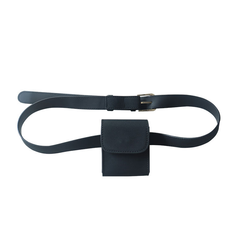 Lonslan BAG 2024秋季新款小众磨砂设计一包多用mini翻盖皮带腰包