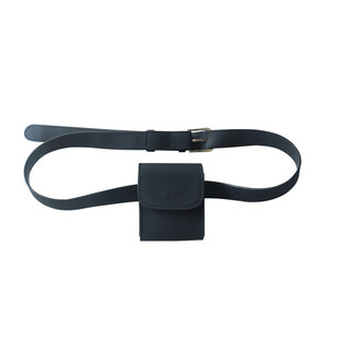 Lonslan BAG 2024秋季新款小众磨砂设计一包多用mini翻盖皮带腰包