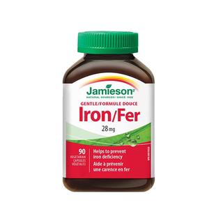 Jamieson健美生补铁胶囊贫血女性专用补充铁剂孕妇补铁90粒