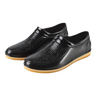 双钱雨鞋男时尚款外穿防滑水鞋短筒雨靴防水短筒胶鞋加厚平底套鞋