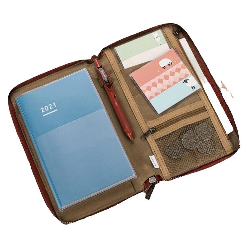 kokuyo国誉一米新纯TRAVELPOUCH旅行收纳包便携小巧手帐包简约笔袋证件袋卡包小巧手帐包简约收纳包包