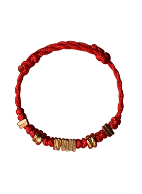 【转运环】本命年红绳碎银戒指