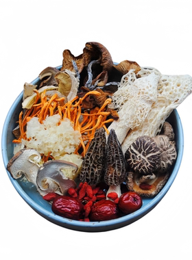 松茸银耳羊肚菌炖鸡煲汤料食材包