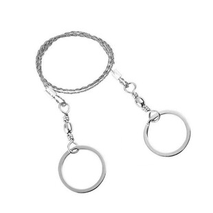 手拉钢丝锯绳据线锯管锯链锯线锯子救生求生户外小型手工钢丝线锯