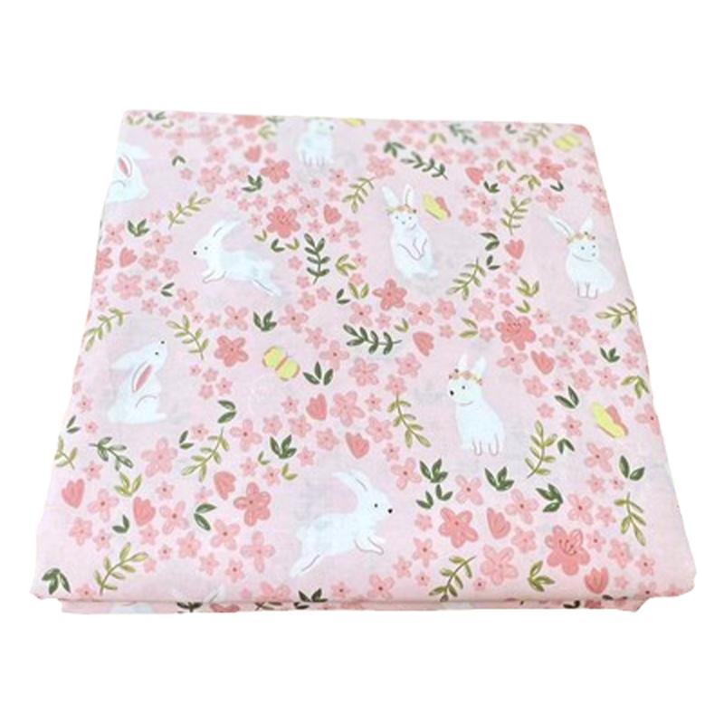 兔年清新斜纹100%纯棉碎花被套全棉床单件150x200x230单双人被罩