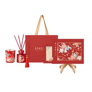 故宫淘宝｜喜上梅梢香薰蜡烛文创礼盒新婚结婚订婚礼物送新人新娘
