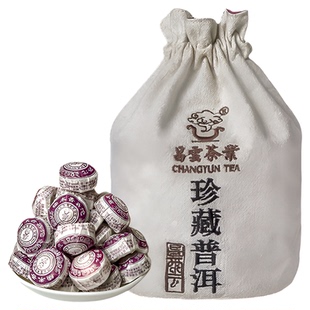 昌云-云南普洱茶500g糯米香普洱茶小沱茶饼熟茶叶小沱小粒口粮茶